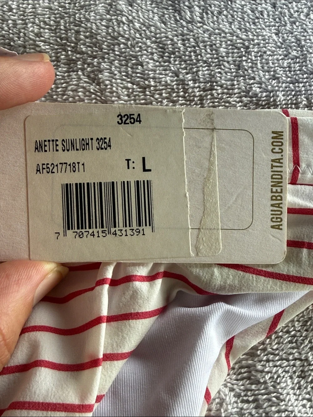 Agua Bendita Striped “Anette Sunlight” Bikini Bottoms